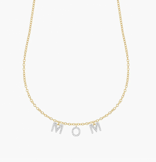 Chain sterling gold mom yellow gold