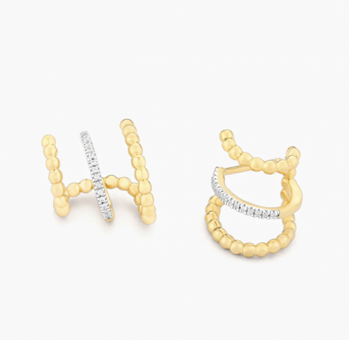Earring yellow gold yellow gold