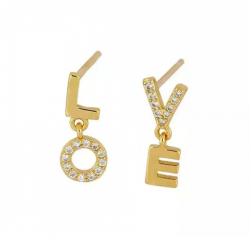Love earrings gold Gold