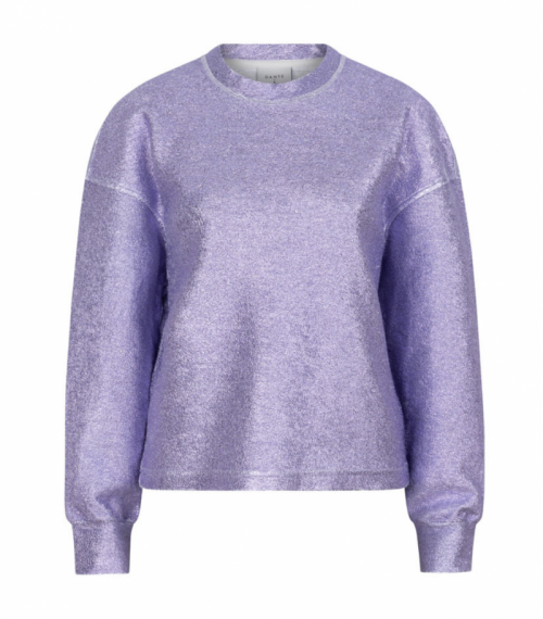 Zappa foil coated sweater 346 Soft violet