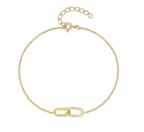 Estella bracelet Gold/white