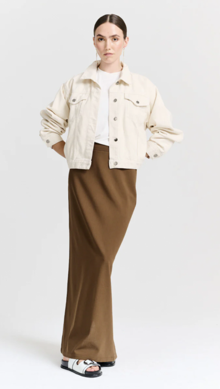 Long maxi skirt Brown