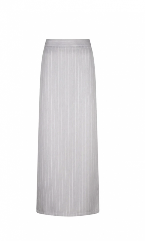 Long maxi skirt Grey Pinstripe