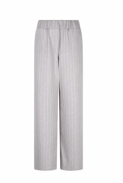 Elastic waistband Grey Pinstripe