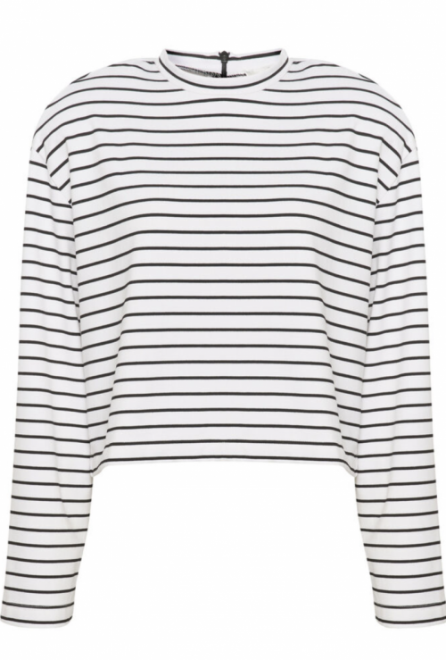 Siba GZ stripe top 106159 White bl