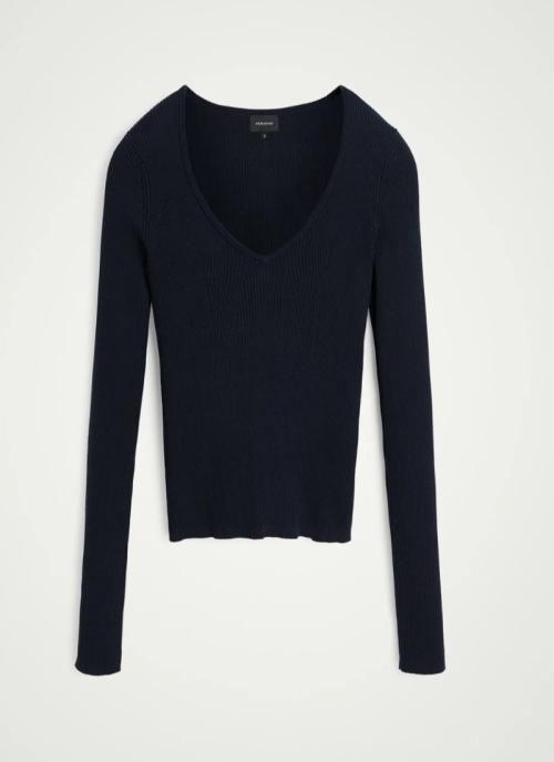 Nova knit blouse 015 Navy