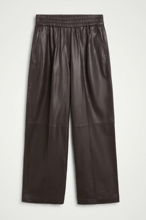 Eagle Long leather Pants Oxblood