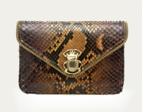 Python card holder Alex Tiger eye